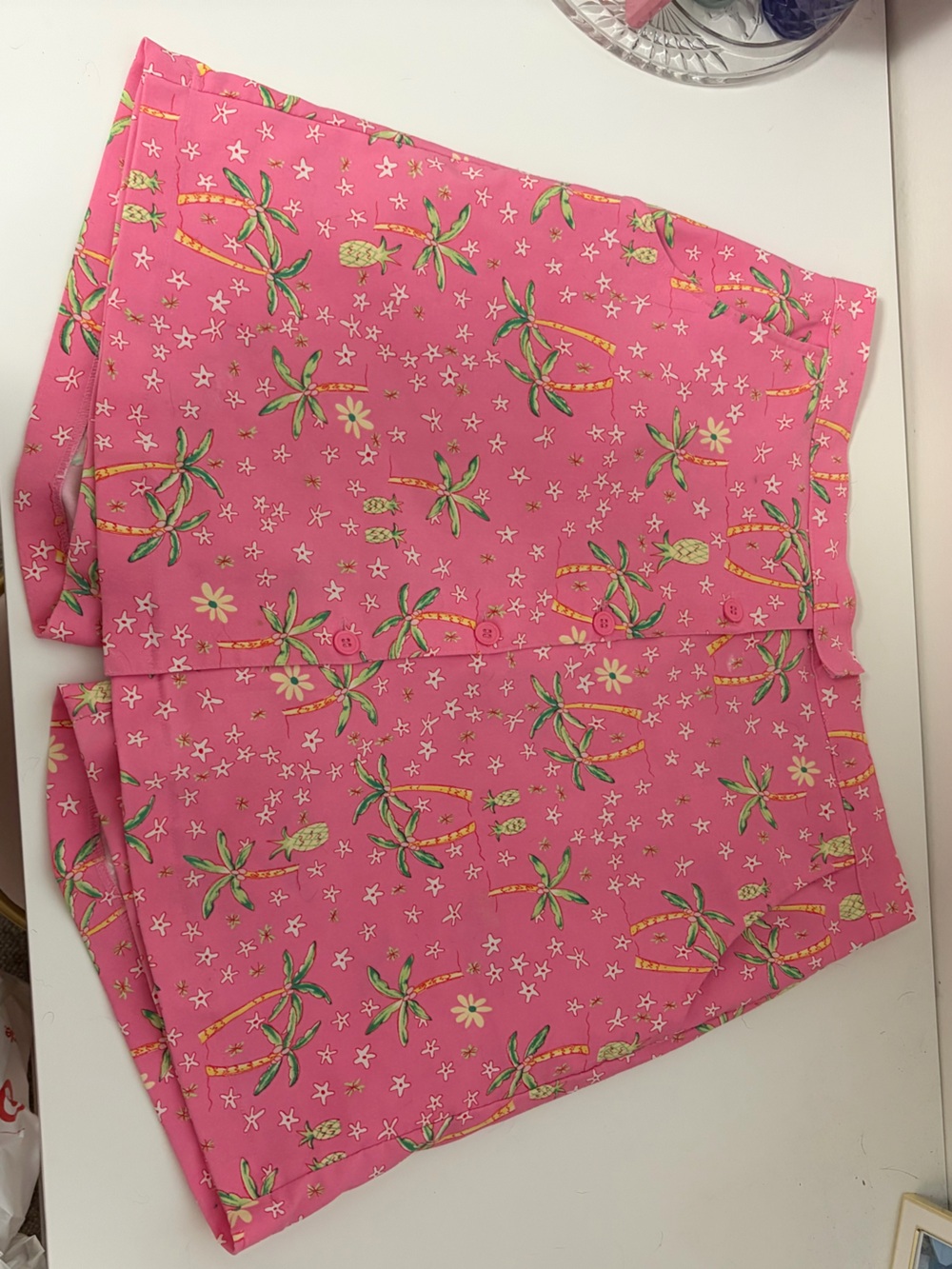 Allyson Whitmore Pink Floral Golf Skort